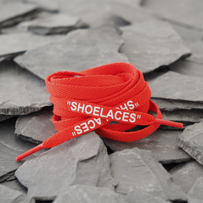 Punaiset OFF-WHITE Shoelaces  -kengännauhat