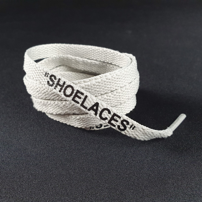 Vaaleanharmaat OFF-WHITE Shoelaces -kengännauhat